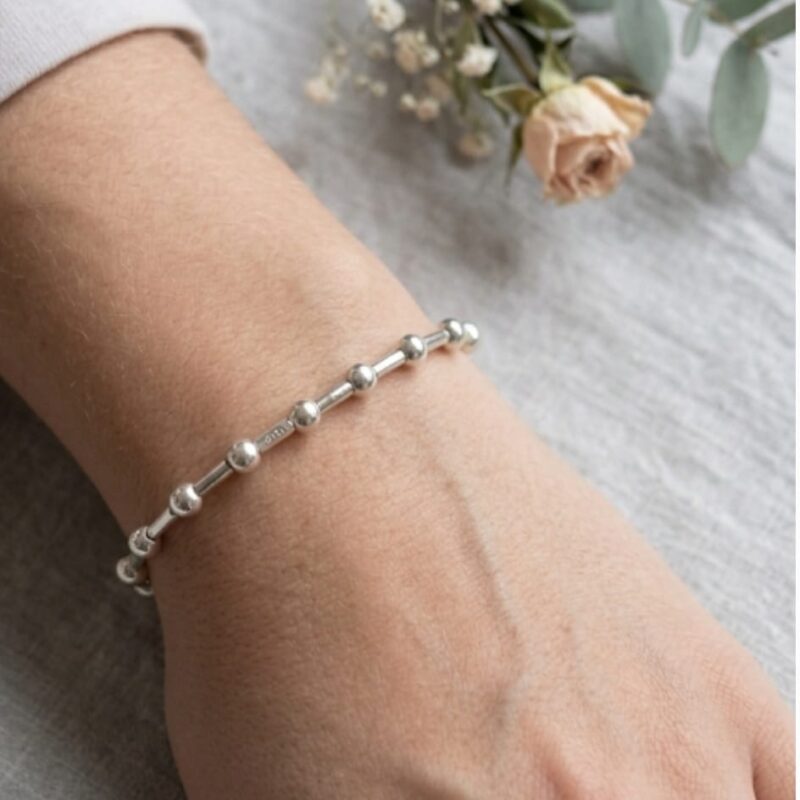 Pulsera Tubitos y Bolitas