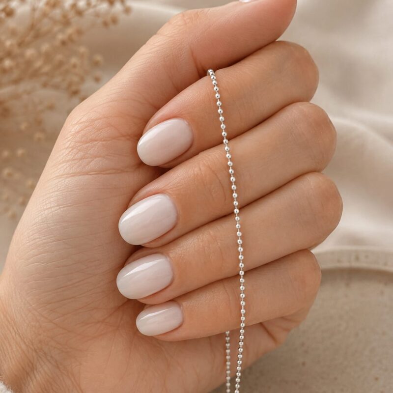 Cadena bolitas plata 925